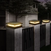 Outdoor Solar Post Cap Lights 3 Modes Fence Light Solar Powered Waterproof Gate Light For 4 Inch Wood Posts Yard Garden Outside 6