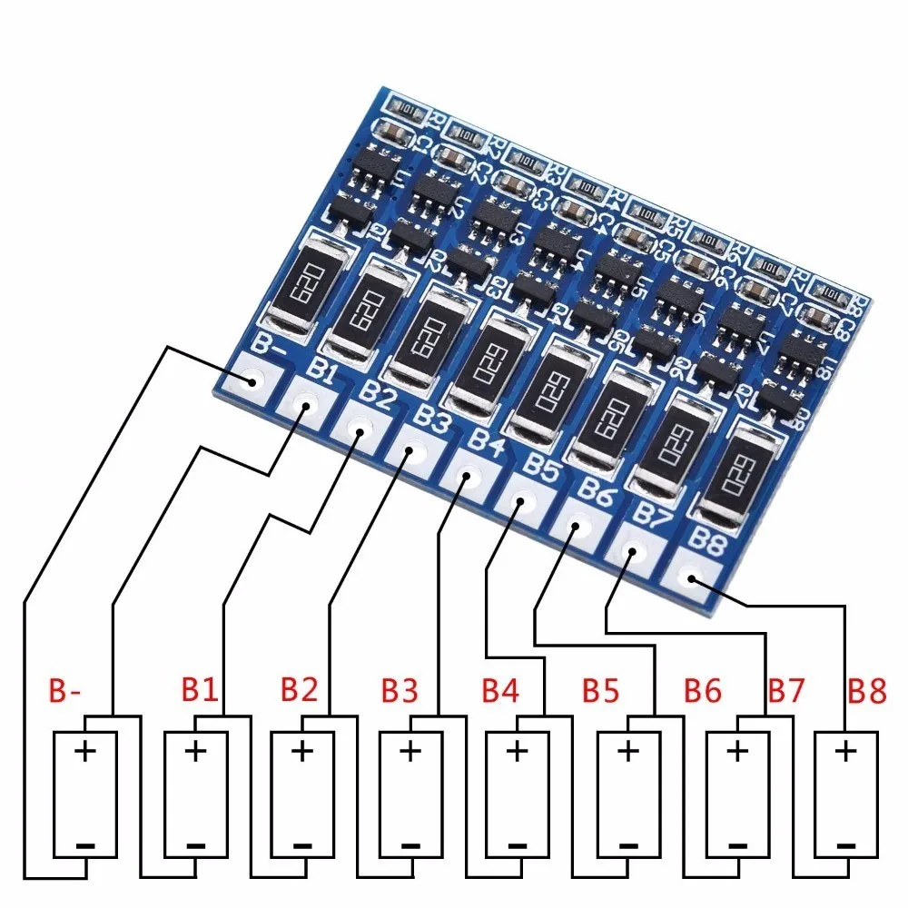Advanced Li-Ion Battery Balancer Board with Full Charge Protection