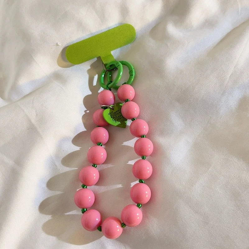 Beaded Adjustable Charm Wristlet Bracelet with Detachable Lanyard
