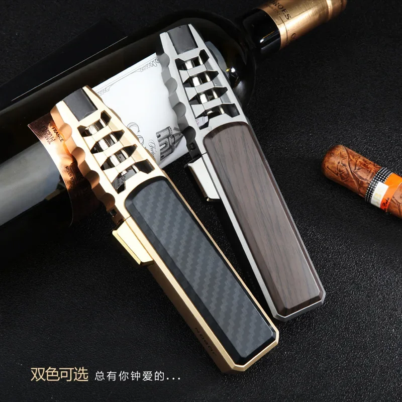 JOBON Strong Fire Cigar Lighter Windproof Blue Flame Gas Lighter Barbecue Gadget Can Be Used for Welding Gun Lighter 2