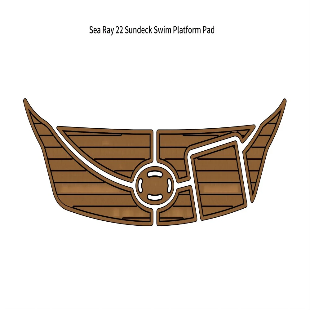 

Sea Ray 22 Sundeck Swim Platform Pad Boat EVA Foam Faux Teak Deck Floor Mat Backing Self Adhesive SeaDek Gatorstep Style
