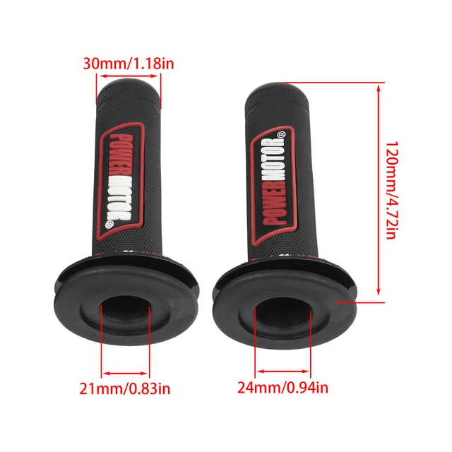 PowerMotor Motorcycle Grips Gel Anti-slip Wear-resistant Shock-absorbing Handle Rubber ATV Scooters Motocross Handle Accessories