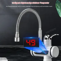 Robinet mitigeur électrique chaud-froid 3000W, robinet à chauffage instantané, Rotation à 360 degrés, chauffage rapide, fournitures numériques de cuisine et de salle de bains 4