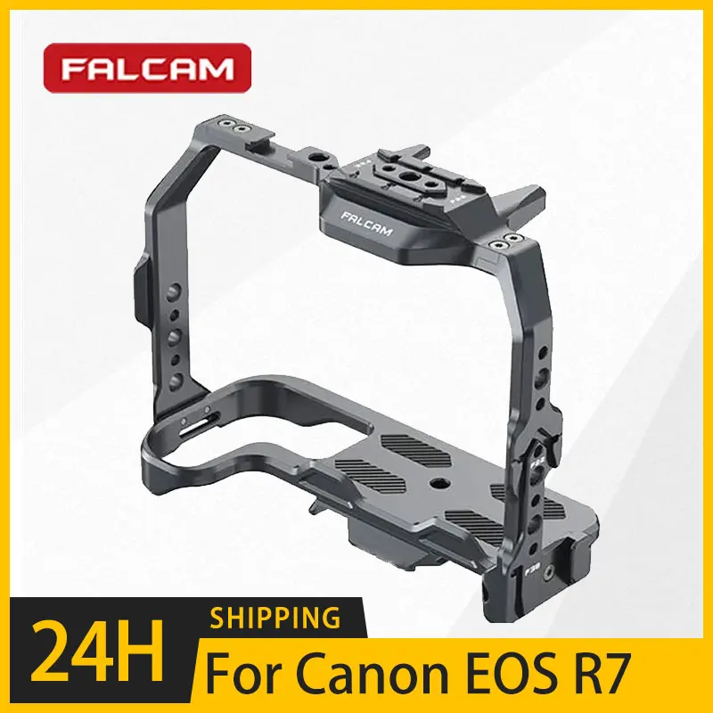 

FALCAM F22 F38 F50 Quick Release Camera Full Cage Rig V2 with Wrist Strap Hole for Canon EOS R7 Camera