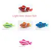 LED Luminous Baby Bath Toys Interactive Colorful Fish Toys Swimming Bath Plastic Fish Toys Floating Wind Up Toys Gift 4