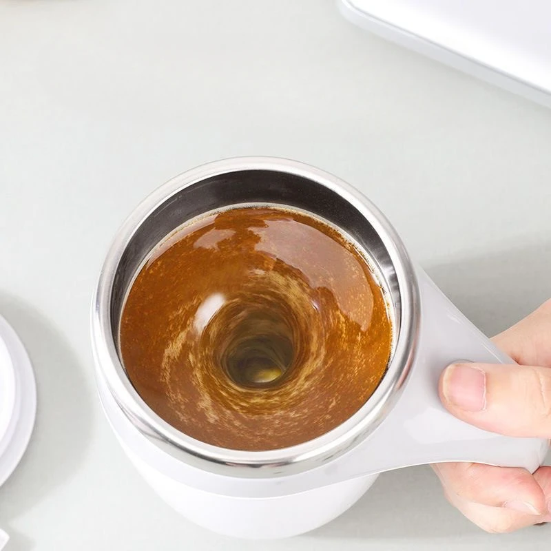 Automatic Stirring Cup Mug Portable Coffee Electric Stirring Stainless Steel Rotating Magnetic Home Drinking Tools