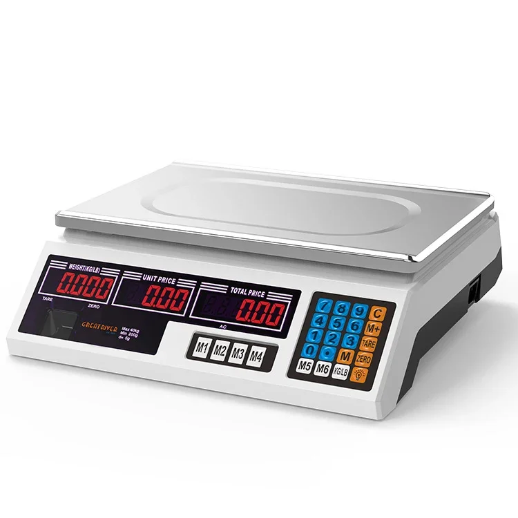 40kg Weighing Scales Manufacturer Caminadora Industrial Weiging Scale Digital Computing Scale Weight Function 3 Years LED CE