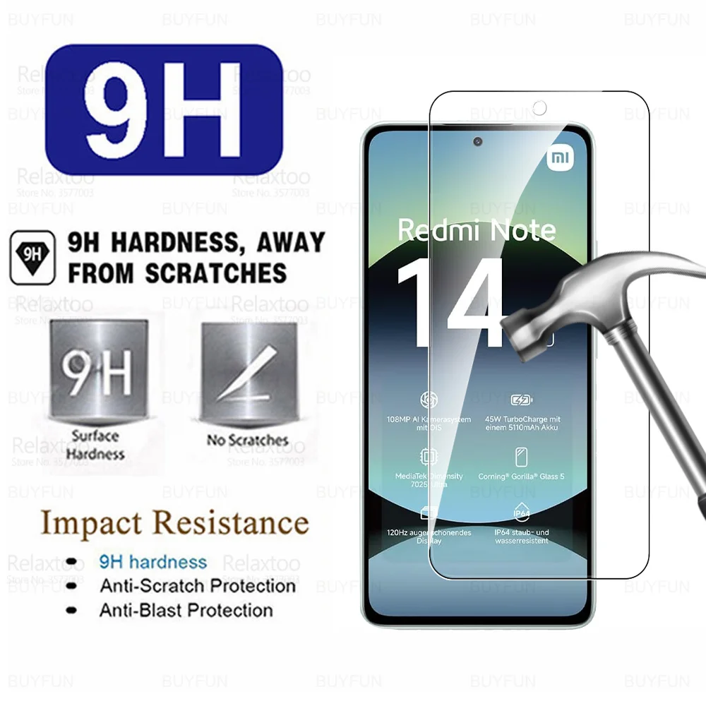 3-Pack 9H HD Tempered Glass Screen Protector Film