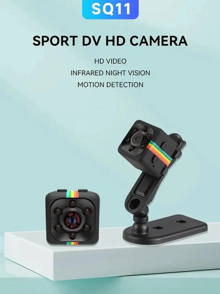 SQ11 1080P HD Mini Camera Smart Webcam with IR Night Vision SD Card Direct Recording Surveillance IP Camera 4
