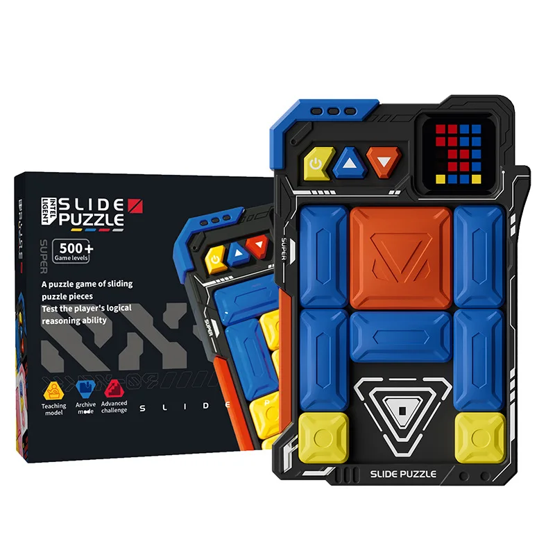 Super Slide Riddle Memory Games, with Over 500 Levels, Electronic Handheld Game, Challenging Brain Teaser Riddles Educational and Educational Toys for Children and Adults