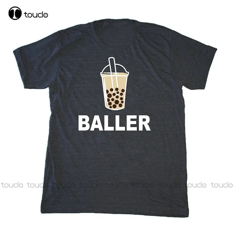 Camicia Boba, Camicia Boba Baller Da Uomo, Tè Al Latte Di Perle, Tee Bubble Tea, Palline Di Tapioca, Foodie, Camicia Da Cuoco Xs-5Xl Regalo Personaliz