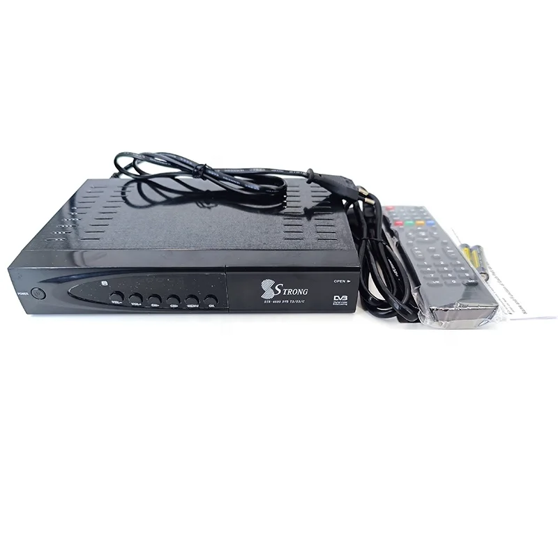 

HD dvb t2 s2 strong digital combo decoder Satellite TV Receiver ,t2 s2 combo decoder fta satelital decoders dvb s/s2 h.265