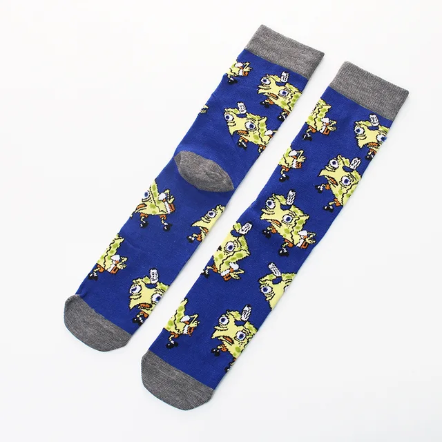 SpongeBob Squidward Tentacles Patrick Star Crab boss Plankton  cartoon Adult tube socks Cosplay Children Christmas Gifts sock 26