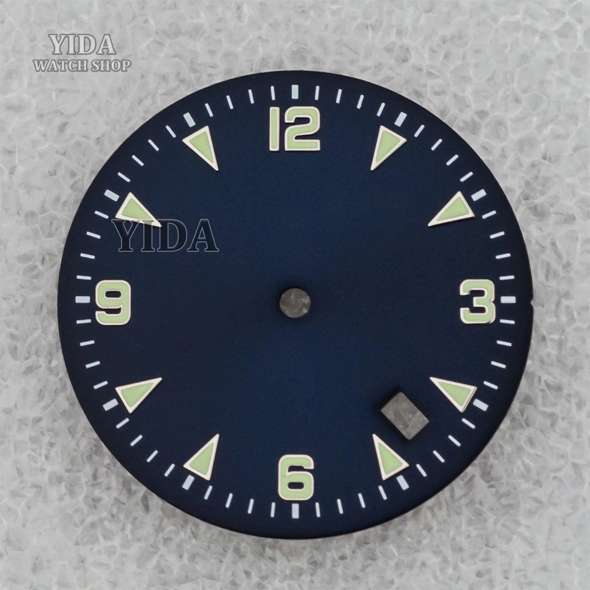Green Luminous Watch Dial - 32MM Replacement for Automatic Movement Watches
