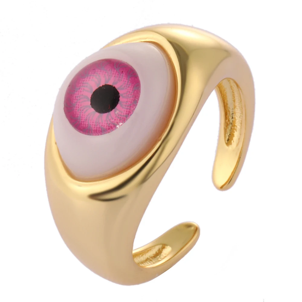 Anel olho rosa