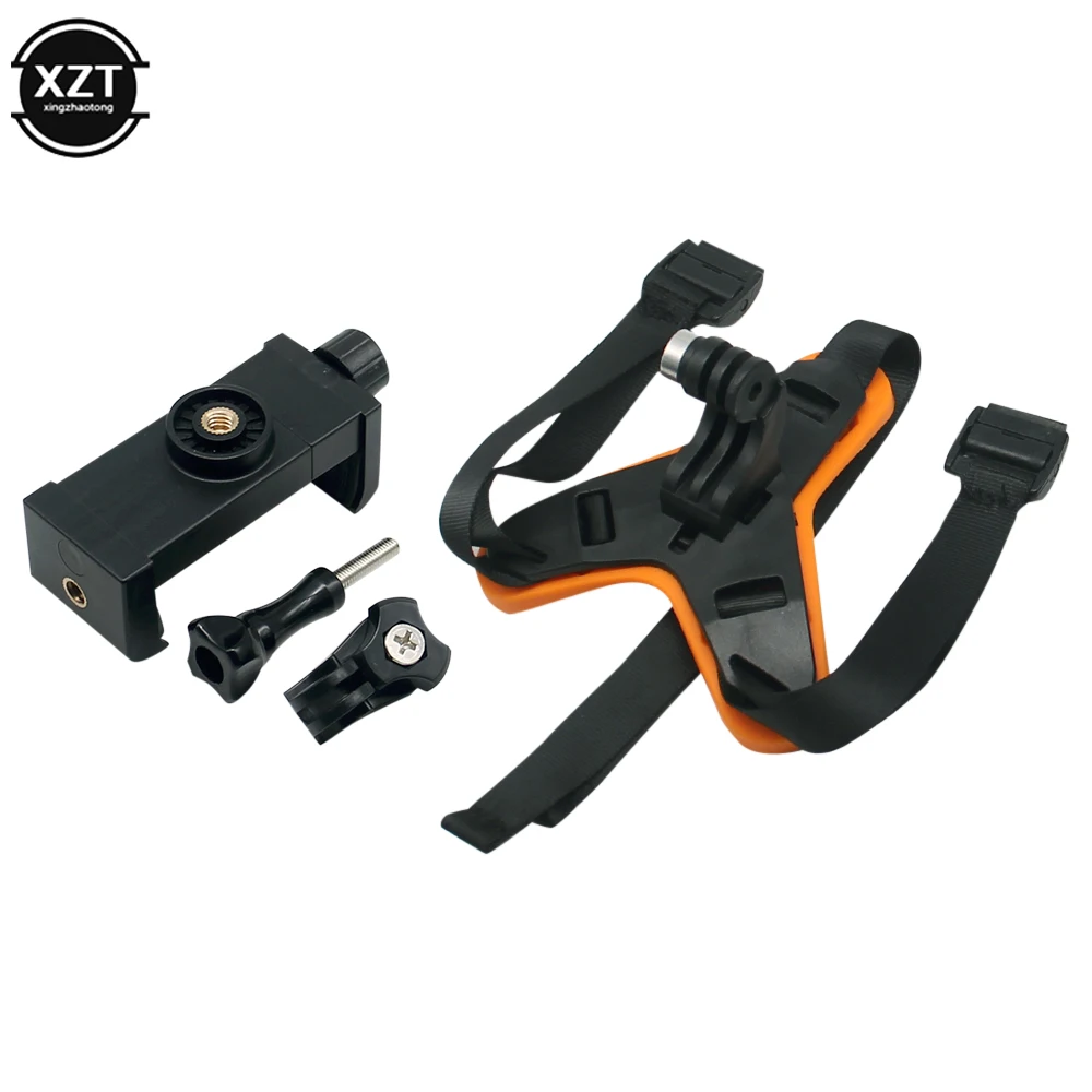Description Picture 4 of itemMotorcycle Helmet Chin Strap Mount Holder With Phone Clip For GoPro Hero 5/6/7 Action Sport Camera Full Face Holder Accessory