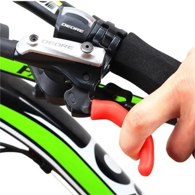 Bicycle Brake Handle Cover 1Pair Mountain Dead Flying Highway Folding Brake Handle Protective Cover Silicone bicycle brake handle cover bicycle brake handle grips bicycle brake handle