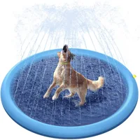 1/1.5/1.7m Spray Pad Toy Pet Dog Swimming Pool Folding Bathing Pool Children Dog Outdoor Water Playing Mat