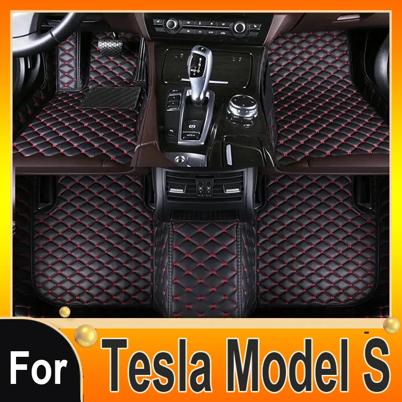 

Автомобильные коврики для Tesla Model S 2015 2014, коврики, Водонепроницаемые кожаные автомобильные аксессуары для стайлинга на заказ, чехлы для интерьера, коврики