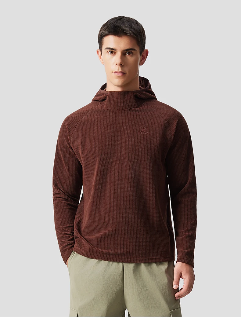 Kelme Herren-Sport-Hoodie, winddichte Outdoor-Jacke, lässiger, langärmliger, warmer Fleece-Pullover zum Laufen – Detail 16