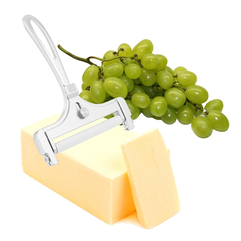 1pc Cheese Butter Cutter Cheese Slicer Adjustable Grater Planer Aluminum Butter Nonstick Home Kitchen Slicing Tool cheese slicer cheese cutlery butter slicer