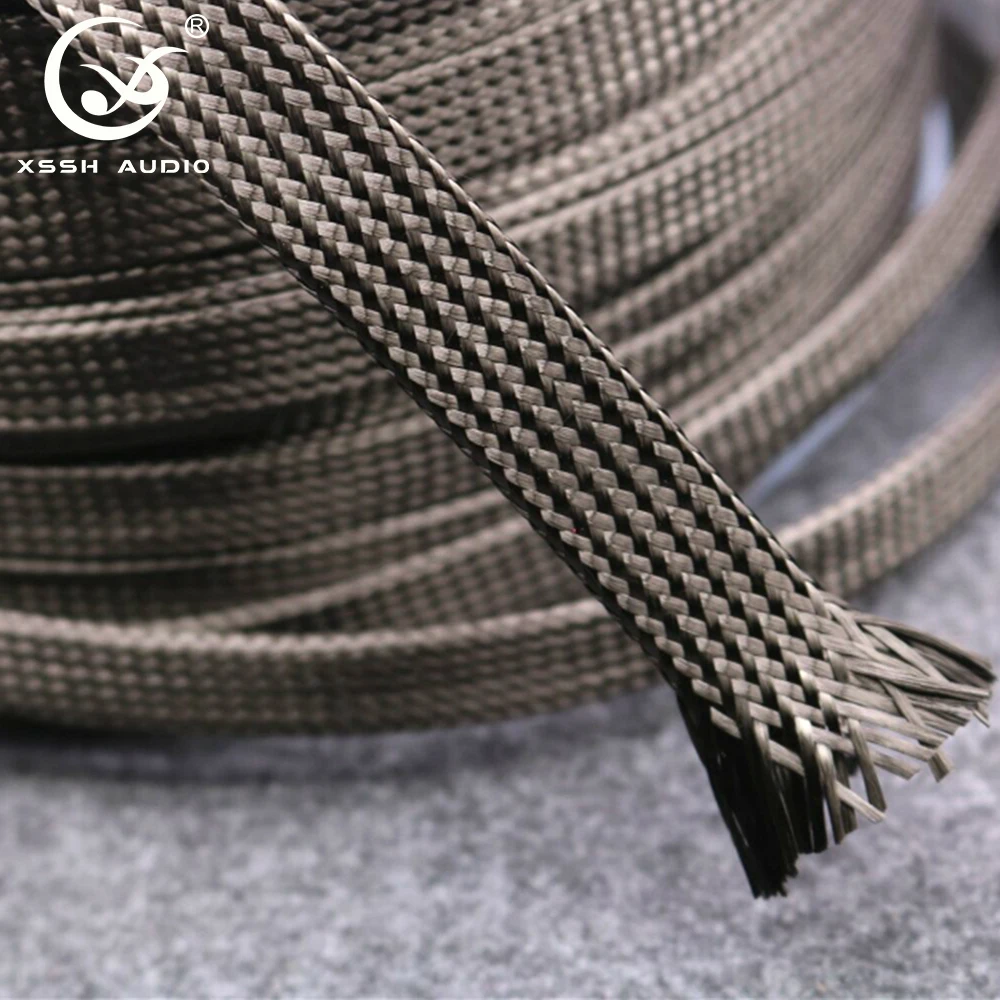 

Sleeves YIVO 10mm 15mm High Density Tightly Black Braided Flexible 3K Carbon Fiber Sleeving Shield Wire Cable Tube Sheath Sleeve