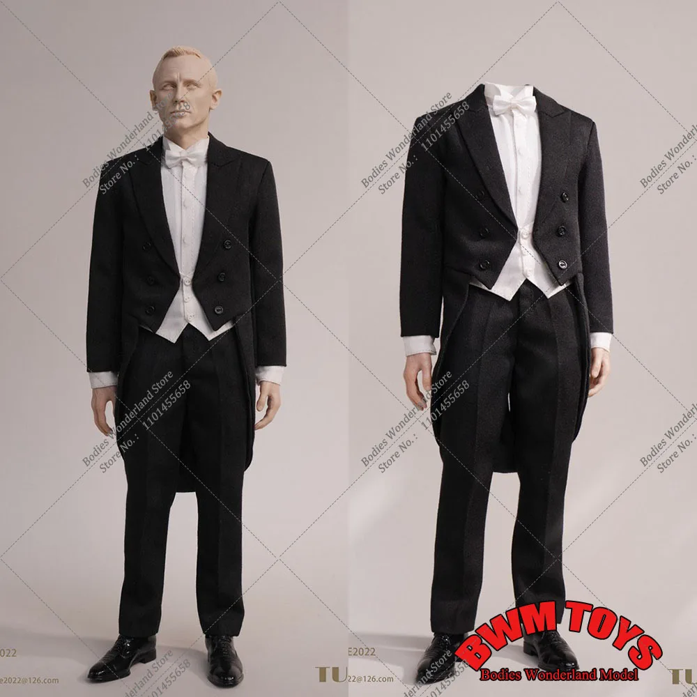 

TM Made MM1004 1/6 Scale Classic Gentleman Men's Universal Tuxedo Set Clothes Model Fit 12'' Male Soldier Action Figure Body Dol