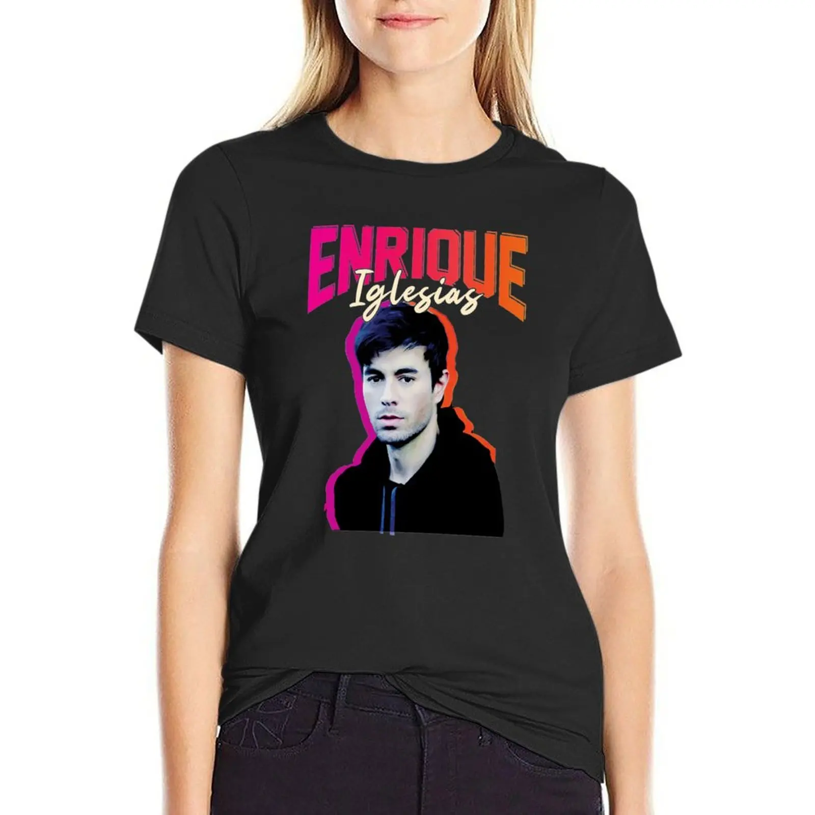 

enrique iglesias T-shirt aesthetic clothes graphics summer clothes new edition t shirts for Women