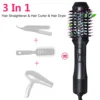 1000W Hair Dryer Hot Air Brush Styler Volumizer Straightener Curler Comb Roller One Step Electric Ion Blow Dryer Brush 1