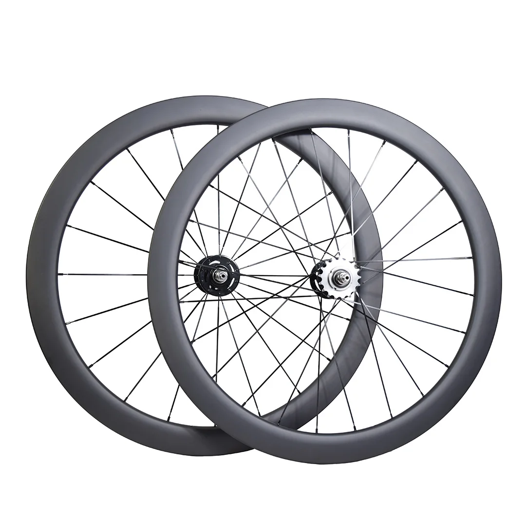 Fixed Gear Carbon Wheels 50mm 60mm 88mm Depth Clincher Tubular 23mm 25mm Width Track fixed gear carbon wheels