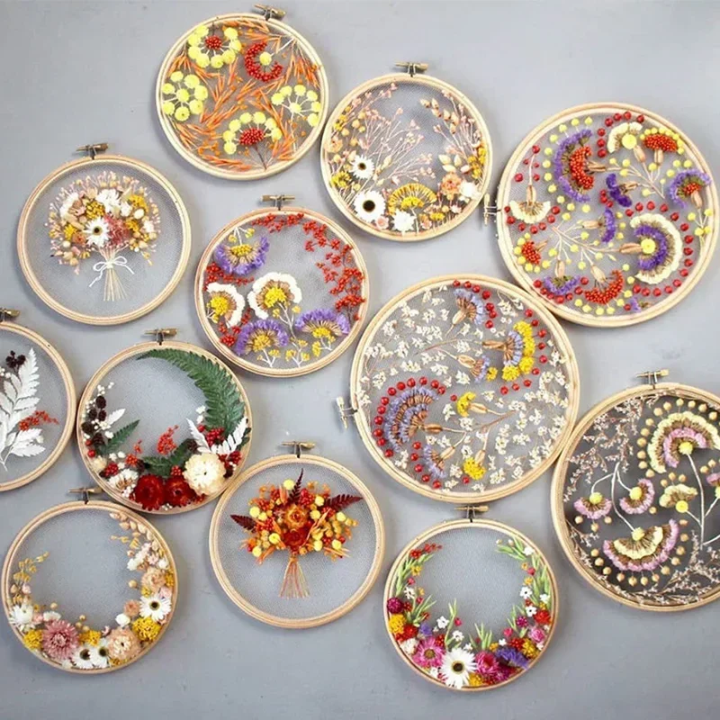 Bamboo Embroidery Hoop Ring for Cross Stitch and Crochet