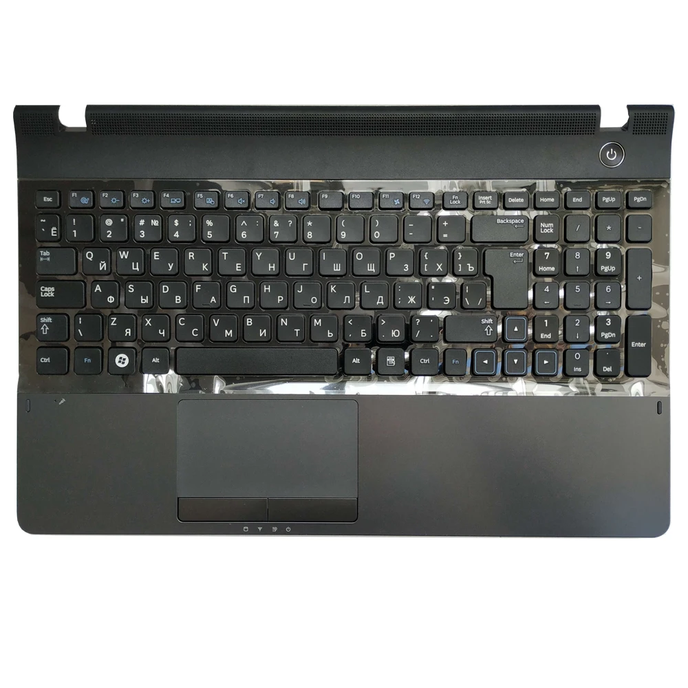 Teclado Russo com Palmrest Tampa Superior Touchpad Samsung 300e5a 300e5c 300e5z Np300e5a Np305e5c Np300e5x Np305e5a ru Novo - Imagem 2