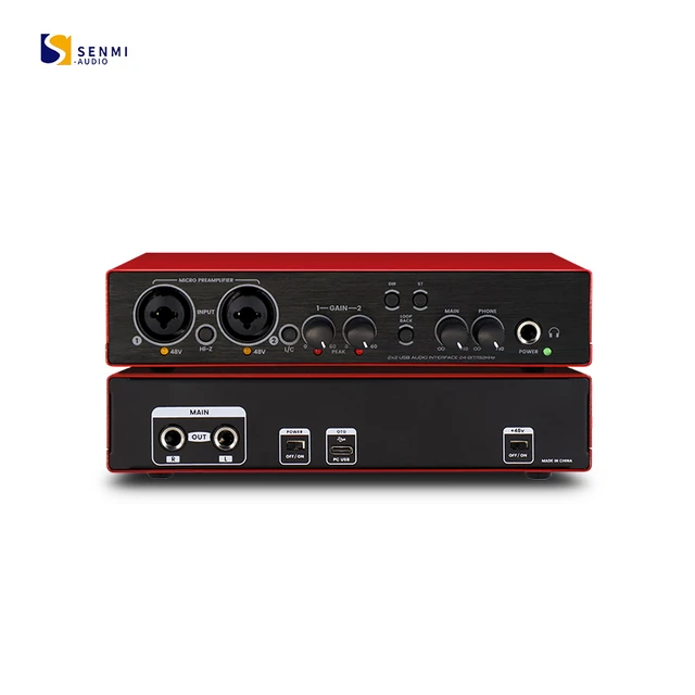 Uc22 Interface De Áudio Placa De Som Com Usb 3.0 Monitor Guitarra Gravação  Computador Profissional Placa De Som Para Estúdio Podcast Pc - Gravações  Profissionais De Áudio - AliExpress