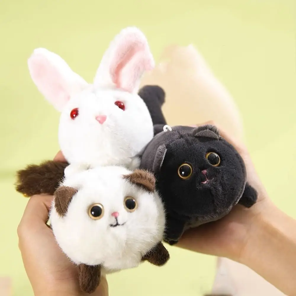

Plushies Wind-up Toy Plush Cat Simulation Kitten Plush Keychain Decompression Toy Backpack Pendant Shakes Tail Doll