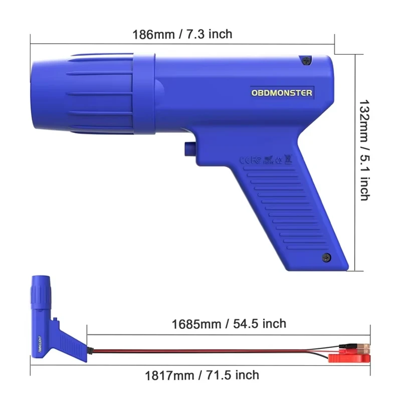 12V Inductive Ignition Timing Gun Ignition Timing Induction Strobe Light For Automotive Marine Motorcycle Repair Tools