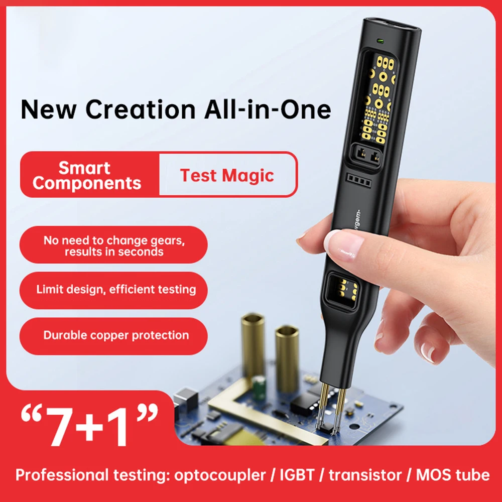 Testador de optoacoplador, testador de transistor, testador de reparo eletrônico para teste de optoacopladores, igbts, transistores, dispositivos nmos/pmos