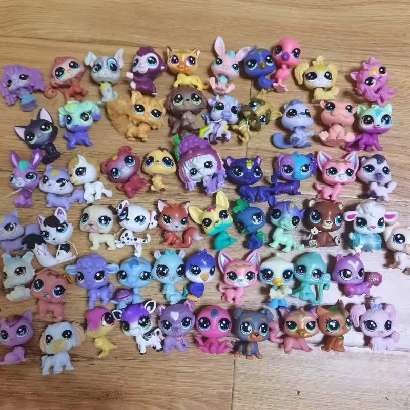 

Large Size 50PCS MINI Littlest Pet Shop LPS Cat Collection Movable Doll Model Toy Kid Gift Cute Toys