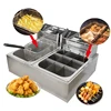 Factory Supply Pink Deep Fryer Electric Commercial Lpg Gas Deep Fryer Getra Gas Burger Grill With Deep Fry 1