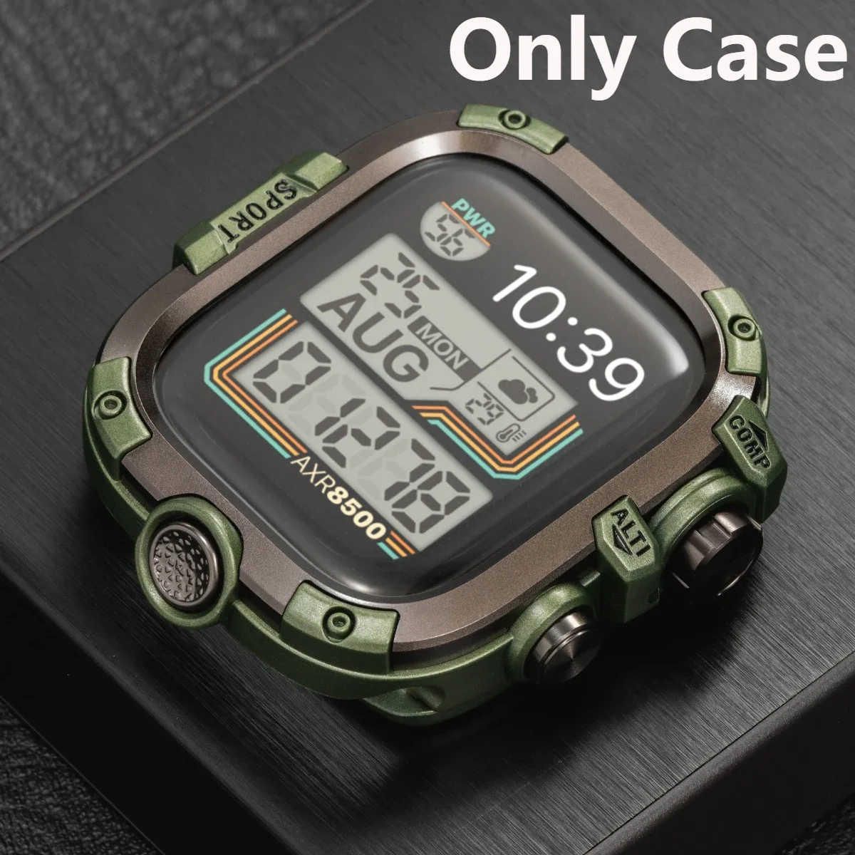 Versatile Silicone Loop Bracelet Band with Metal Cover