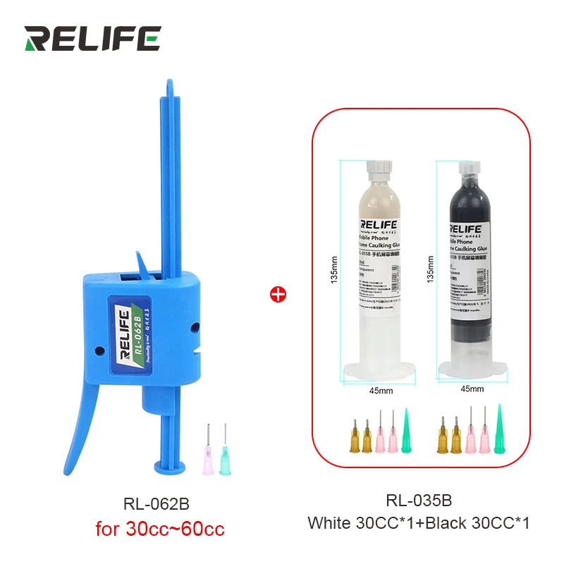 RELIFE 30CC Universal Iphone Android Mobile Phone Screen Caulking Glue/Phone Curved Screen Border Adhesive back cover Glue 30ML