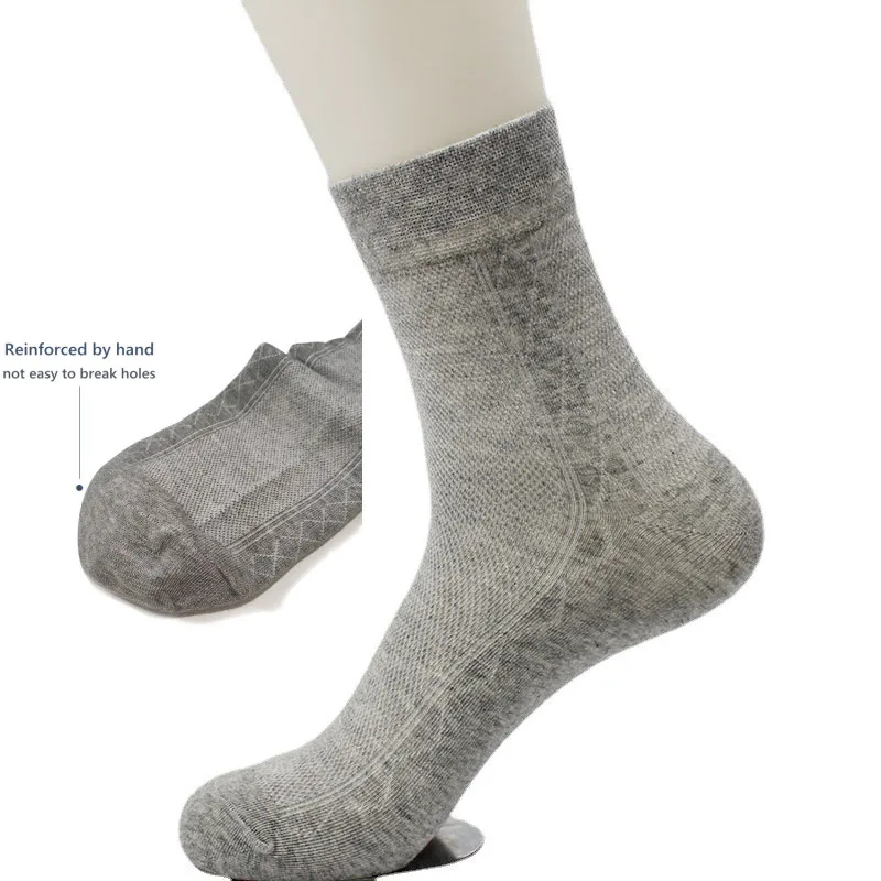 Cotton Socks New Styles Men's Socks White Business Man Socks Breathable Summer For Male Anti-Odor Socks 5 Pairs Plus Size 38-46