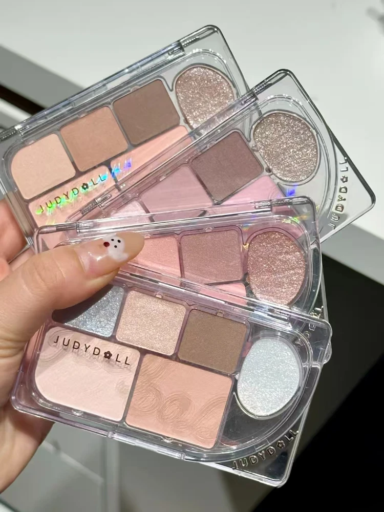 Judydoll Cosmetics 6color Eye Shadow Plate Explodes Matt Pearly Pure High Grade Brightening Repairing Long-lasting Beauty Makeup
