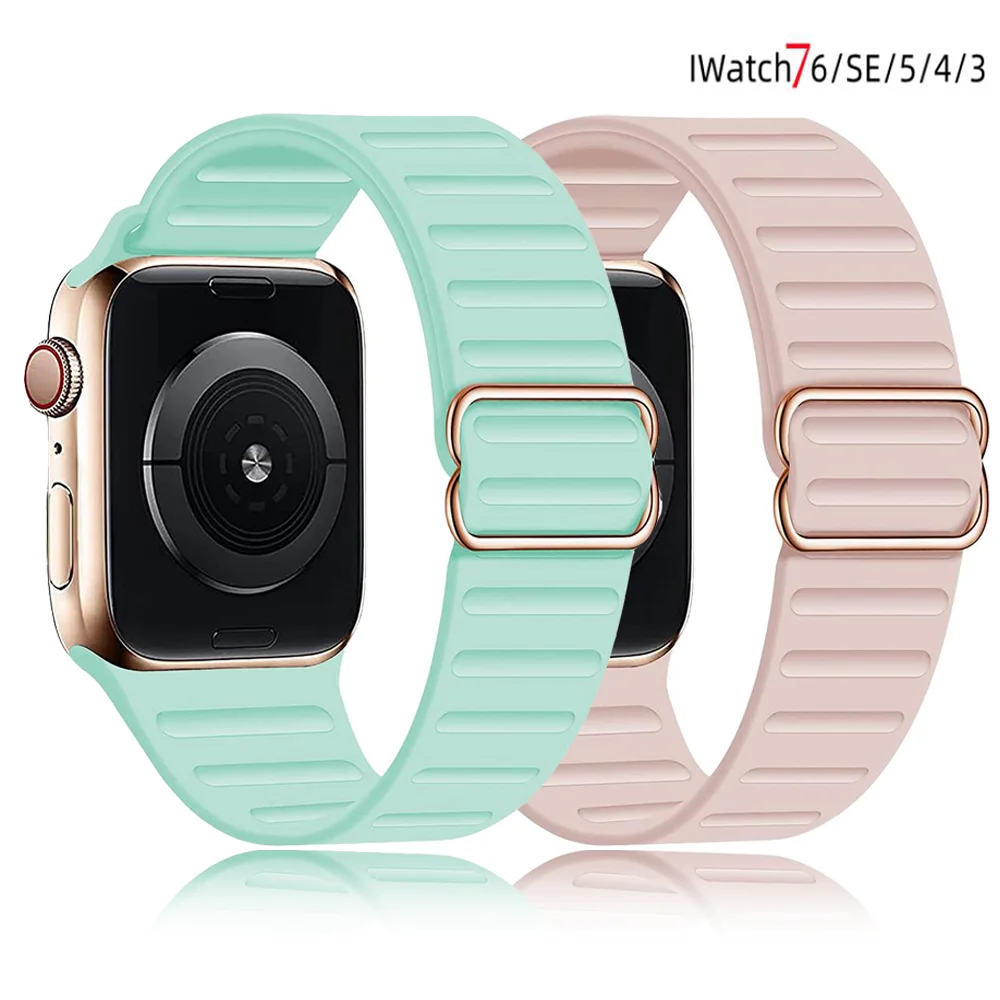 

Ремешок силиконовый для Apple Watch band 49 мм 45 мм 44 мм 42 мм 41 мм 38 40 мм 44 мм, резиновый браслет для iWatch Series Ultra 8 7 6 SE 5 4