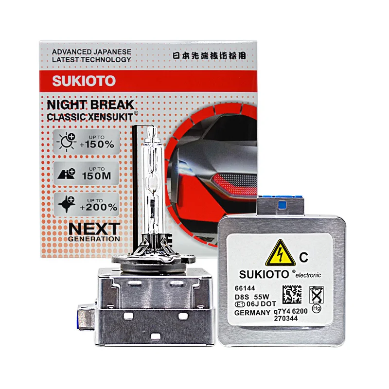 SUKIOTO GENUINE OEM 55W D1S Xenon Kit D1S 4300K 5000K 6000K 8000K Xenon  Lights Headlamp Replacement PK32D-2 D1S Auto Ballast Kit - AliExpress