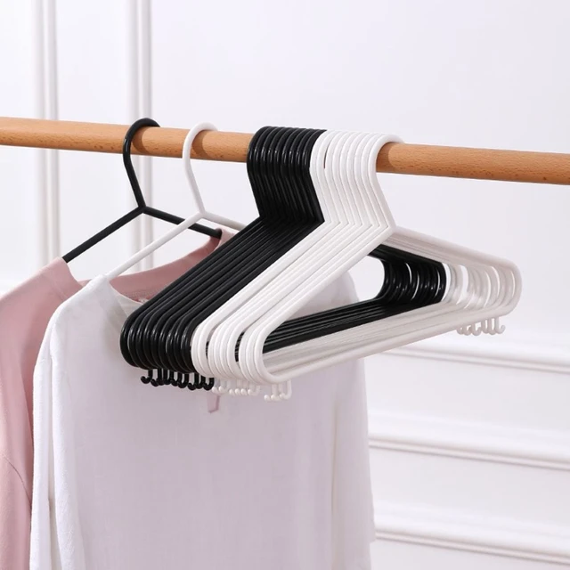 Strong Black Plastic Coat Hanger 45cm