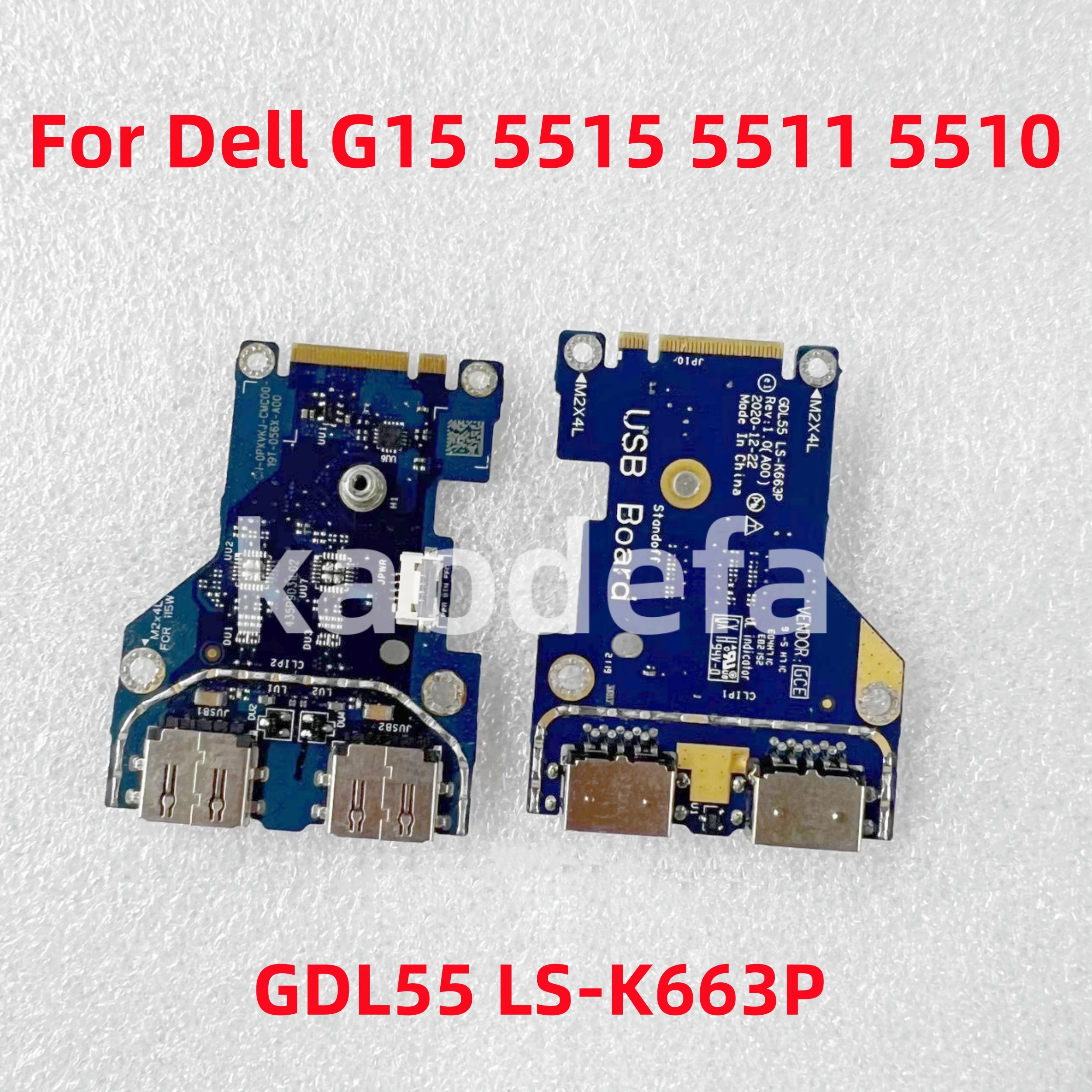 

GDL55 LS-K663P For Dell G15 5515 5510 5511 Laptop USB Audio Port Wlan IO Board 100% Test OK