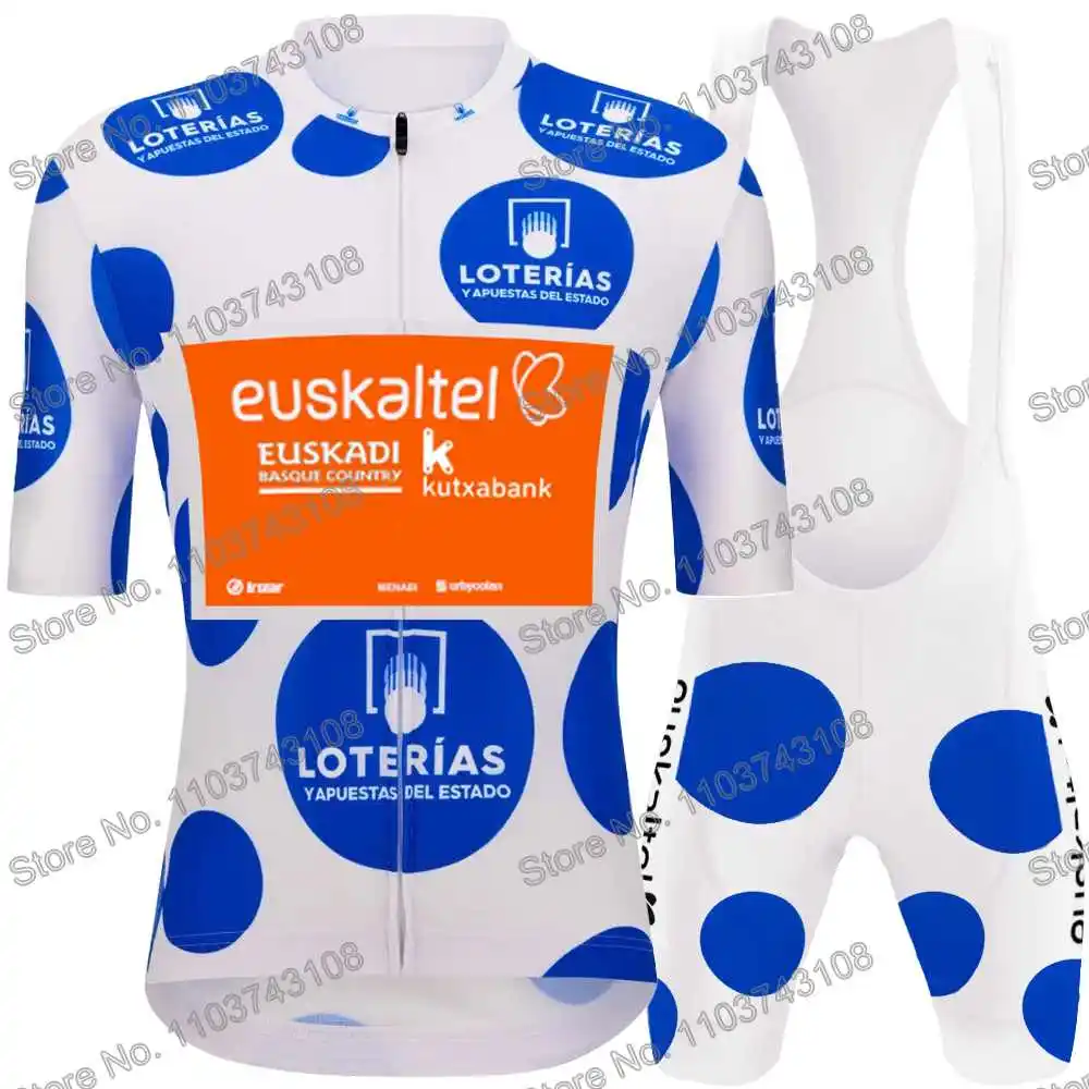 Euskaltel Spain Tour Cycling Jersey Men's Set Summer Cycling Clothing Road Bike Shirt Suit MTB Women Bicycle Bib Shorts