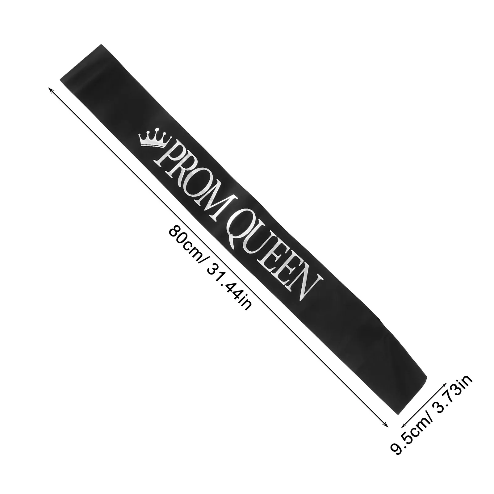2Pcs 졸업 띠 세트 프롬 킹 퀸 띠 프롬 파티 졸업식을 위한 가볍고 편안한 패브릭 숄더 스트랩