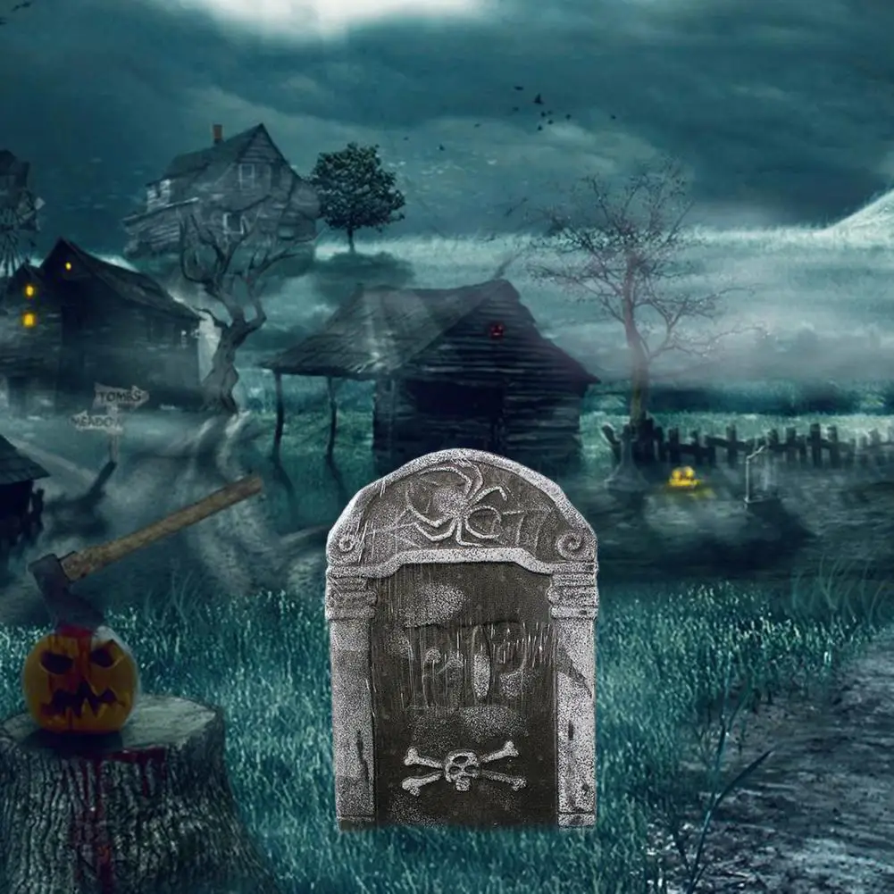 Lapidi Halloween Giardino Lapidi Halloween, 6 Pezzi Decorazioni Di Halloween Lapide RIP Con 12 Paletti In Plastica, Decorazione Lapidi Del Giardino, Decorazione Cimitero Halloween Per Prato All'aperto Lapide Per Cimitero