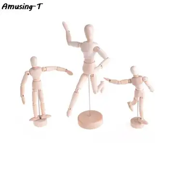 핫 아티스트 움직이는 팔다리 남성 마네킹 bjd 아트 스케치 그리기 액션 장난감 피규어 나무 장난감 피규어 모델